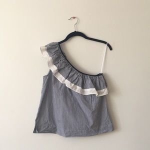 JCrew one shoulder top